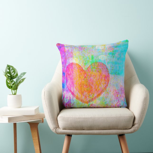 Coussin Boho Heart Collage (Chaise)