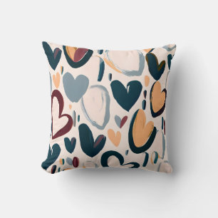 Coussin Boho Heart Motif