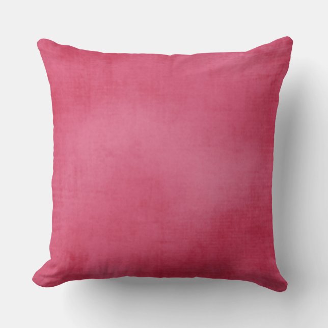Coussin Boho Hippie Framboise Porté Velours Look Coton (Recto)