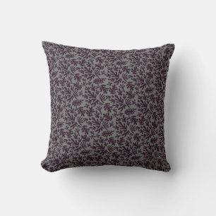 Coussin Boho Matisse Formes botaniques Motif gris noir
