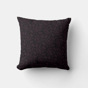 Coussin Boho Matisse Formes botaniques Motif gris noir