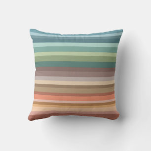 Coussin Boho Moderne Chic Rayures