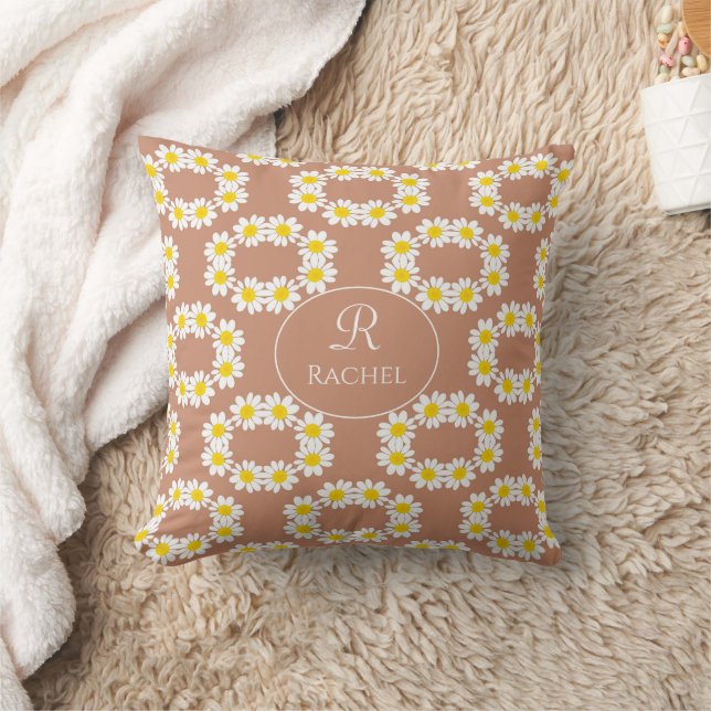 Coussin Boho Monogram Terracotta (Couverture)