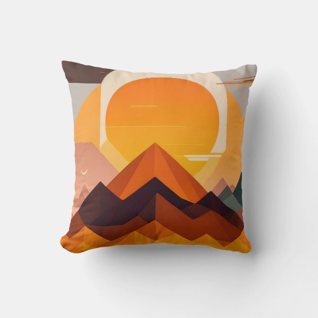 COUSSIN BOHO NEO GEO SUNSET (Recto)