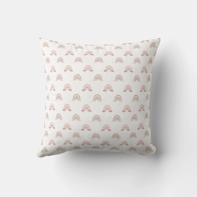 Coussin Boho Rainbow Baby Design Linges de bébé (Verso)