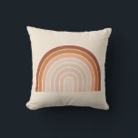 Coussin Boho Rainbow Beige Terracotta<br><div class="desc">Arc-en-ciel - Arcs Abstraits - Beige neutre / Terracotta.</div>