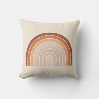 Coussin Boho Rainbow Beige Terracotta