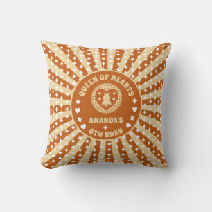 Coussin Boho Reine Des Coeurs Anniversaire