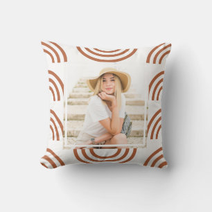 Coussin Boho Terracotta Rainbow Photo