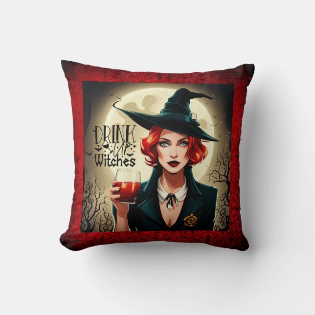 Coussin Boire des sorcières (Recto)