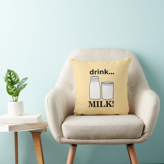 Coussin Boire du lait Lait  (Chaise)