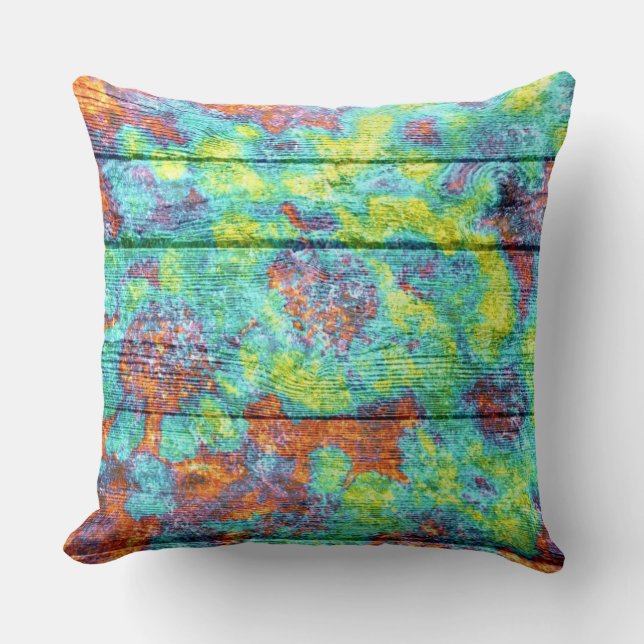 Coussin Bois Abstrait vintage (Recto)