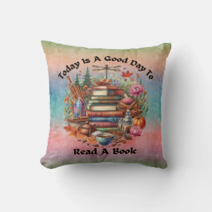 Coussin Bois Cottagcore, Livres