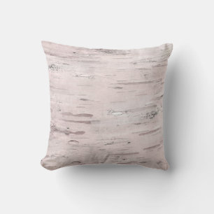 Coussin Bois d'Arbre Bouleau Blanc Grange Rustique