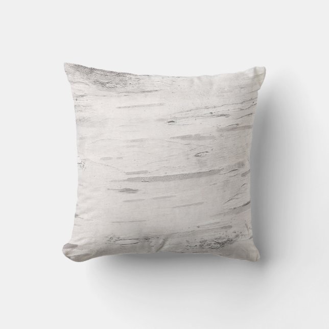 Coussin Bois de bouleau blanc Maison de ferme rustique de  (Recto)