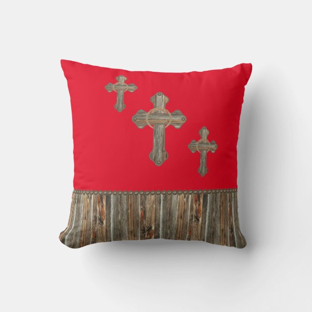 Coussin Bois De Grange Occidentale Croise Avec Lassos Et C (Recto)