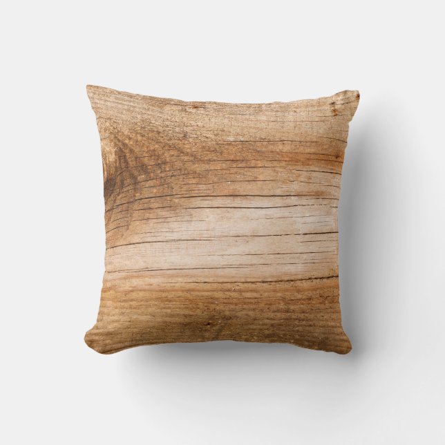 Coussin Bois de sapin naturel : surface texturée (Recto)