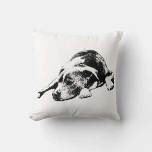 Coussin Bois doux en texture d'encre