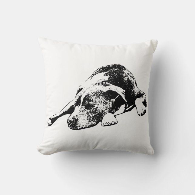 Coussin Bois doux en texture d'encre (Recto)
