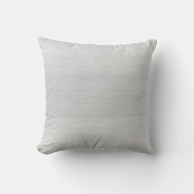 Coussin Bois gris clair tendance chic texturé (Recto)