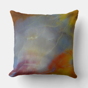 Coussin Bois Pétrifié Abstrait en gros plan