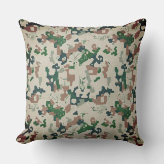 Coussin Bois pixel Terre