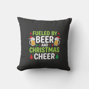 Coussin Boisson de Noël de bière vecteur de vacances