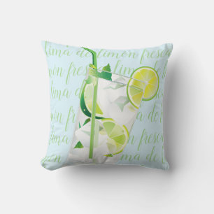 Coussin Boisson fraîche "ima de limón" fresca Script perso