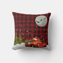 Boissons de Noël Camion Buffalo Décor Plaid