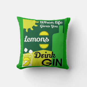 Coussin Boissons Gin Love Gin Décor Service de barre