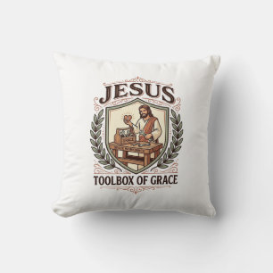 Coussin Boîte à outils de grâce de Jésus Boîte à outils de