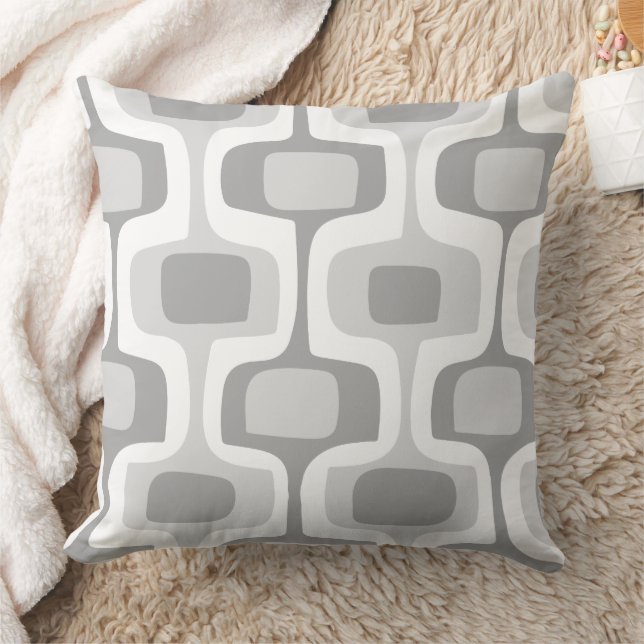 Coussin Boîte de connexion jaune gris du milieu du siècle  (Couverture)