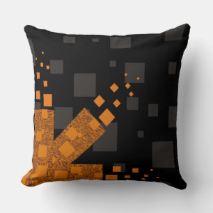 Coussin Boîtes noires de Halloween d'abrégé sur vigilan