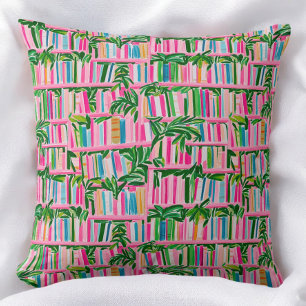 Coussin Boîtier rose preppy Tropical