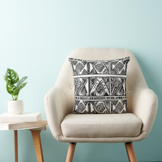 Coussin Bold Tribal-Inspired Geometric Pattern