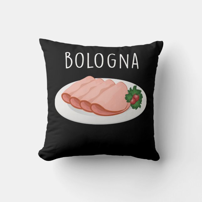 Coussin Bologna Saucisson Foodie Baloney Mortadella Lover (Recto)