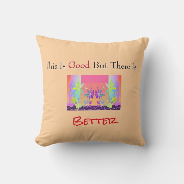 Coussin Bon Et Meilleur Jeu D'Oreiller (Recto)