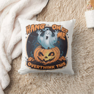 Coussin Bon fantôme d'un citrouille pour Halloween