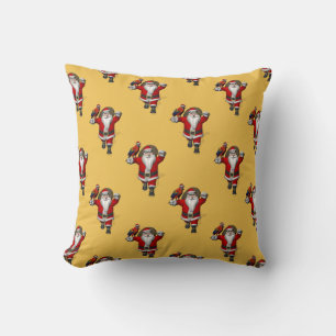 Coussin Bon Père Noël Guidés Par Red Macaw