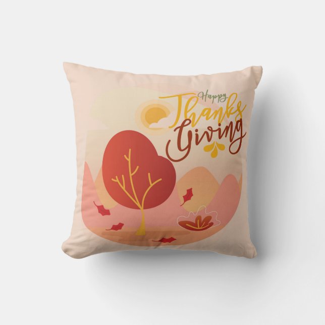 Coussin Bon thanksgiving Fall Accueil Décor Moderne Cosy (Recto)