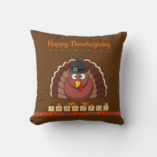 Coussin Bon thanksgiving, pèlerin Turquie