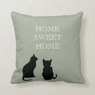 Coussin Bonbon moderne à maison de vert d'illustration de