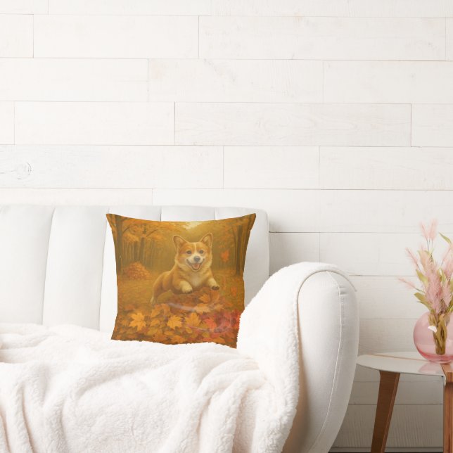 Coussin Bond de feuille de Corgi (Canapé)