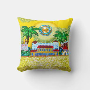 Coussin Bondi Beach Paradise (Jaune)