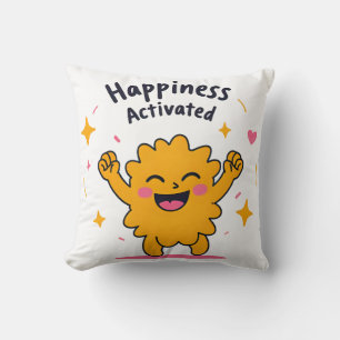 Coussin Bonheur activé - Joie Doodle joy Caractère