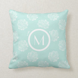 Coussin Bonheur   Patt succulent en pastel d'usine du