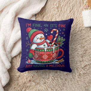 Coussin Bonhomme de neige