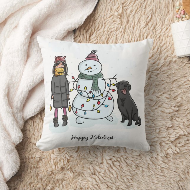 Coussin Bonhomme de neige (Couverture)