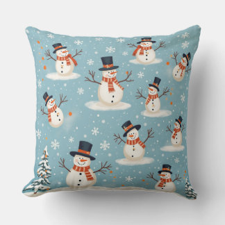 Coussin bonhomme de neige