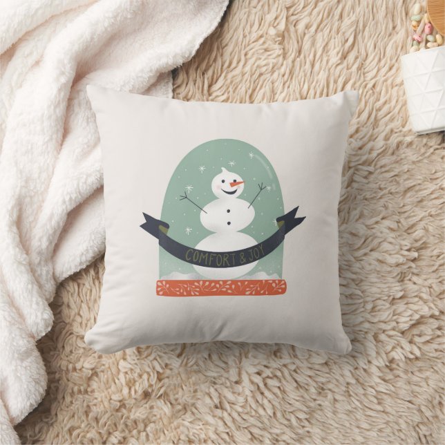 Coussin Bonhomme de neige Comfort & Joy  (Couverture)